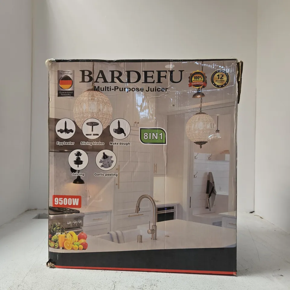 BARDEFU 8-IN-1 MULTI-PURPOSE JUICER – BOXED DOMESTIC KITCHEN APPLIANCE