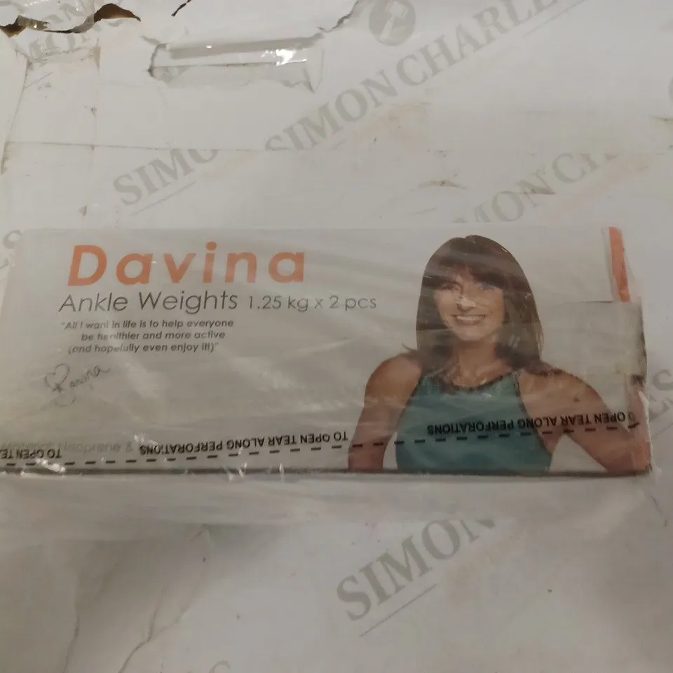 DAVINA FITNESS 2 X 1.25KG ANKLE WEIGHTS 