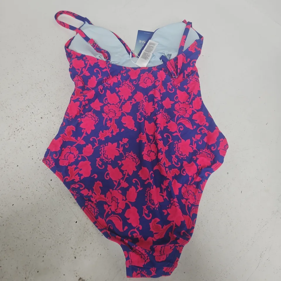 CUPSHE ONE-PIECE BATHING SUIT IN PINK/PURPLE - M