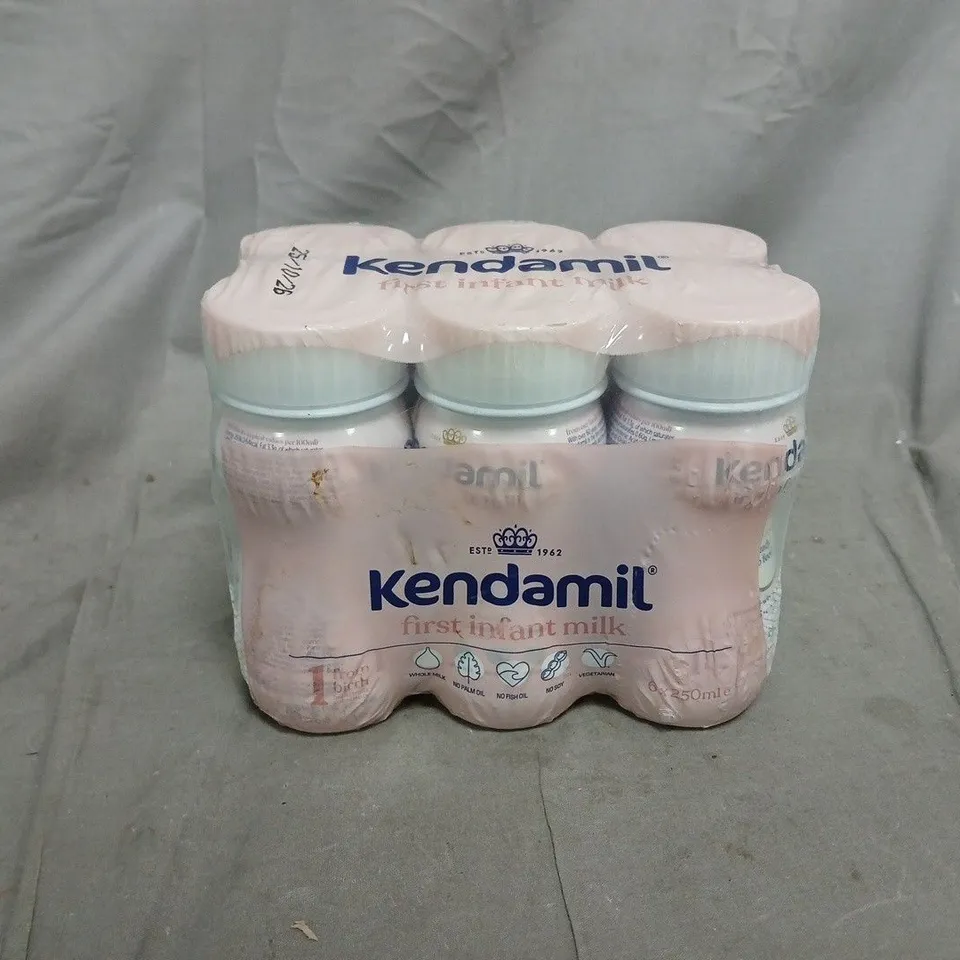 6 PACK OF KENDAMILL FIRST INFANT MILK (6X250ML)