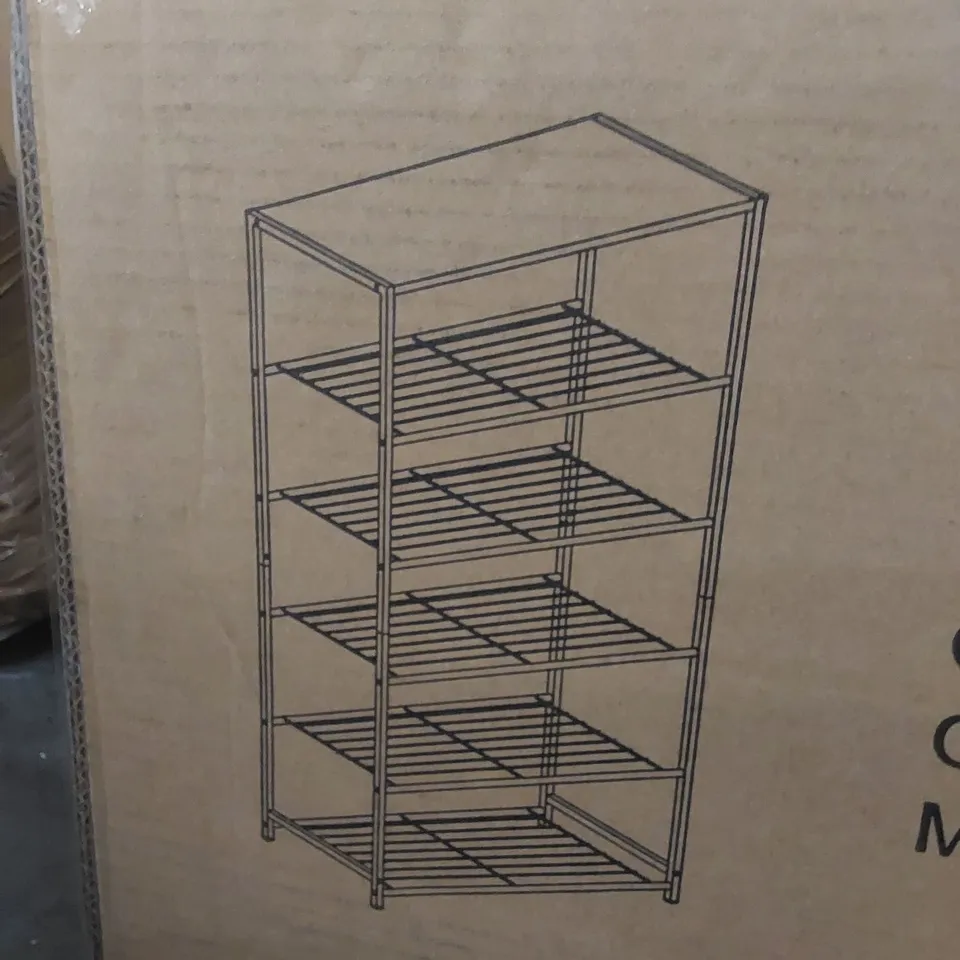 BOXED 15 PAIR SHOE RACK HALLWAY SHOE STORAGE UNIT (1 BOX)