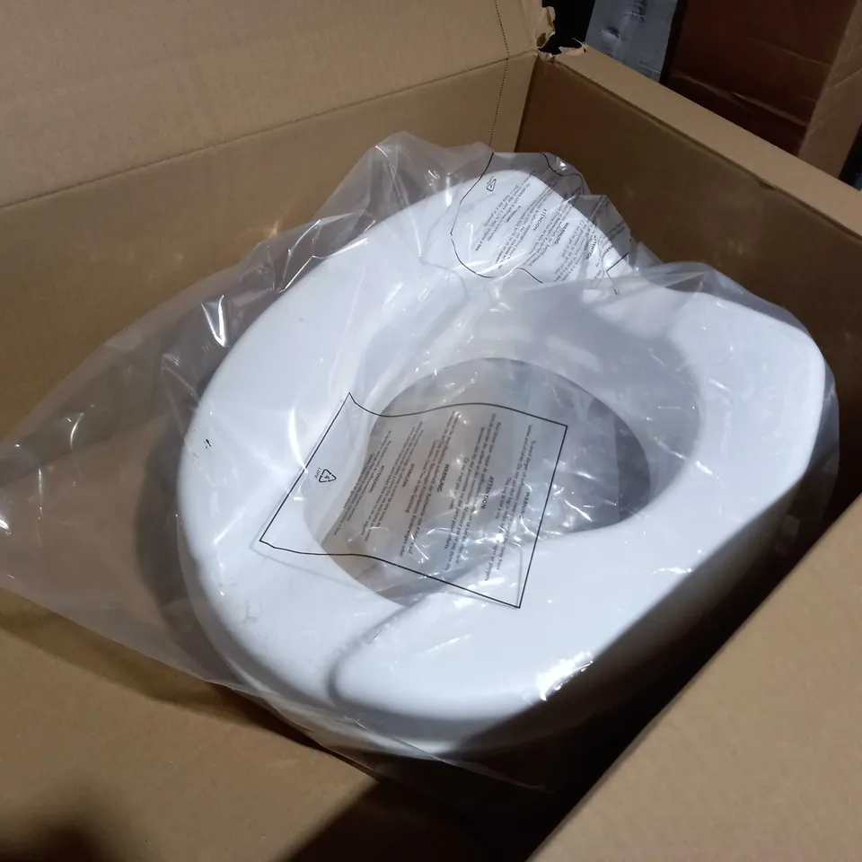 RAISED COMFORTABLE TOILET SEAT