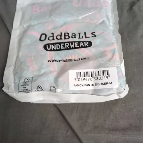 2 PAIRS OF ODDBALLS FANCY PANTS BOXER SHORTS β MEDIUM