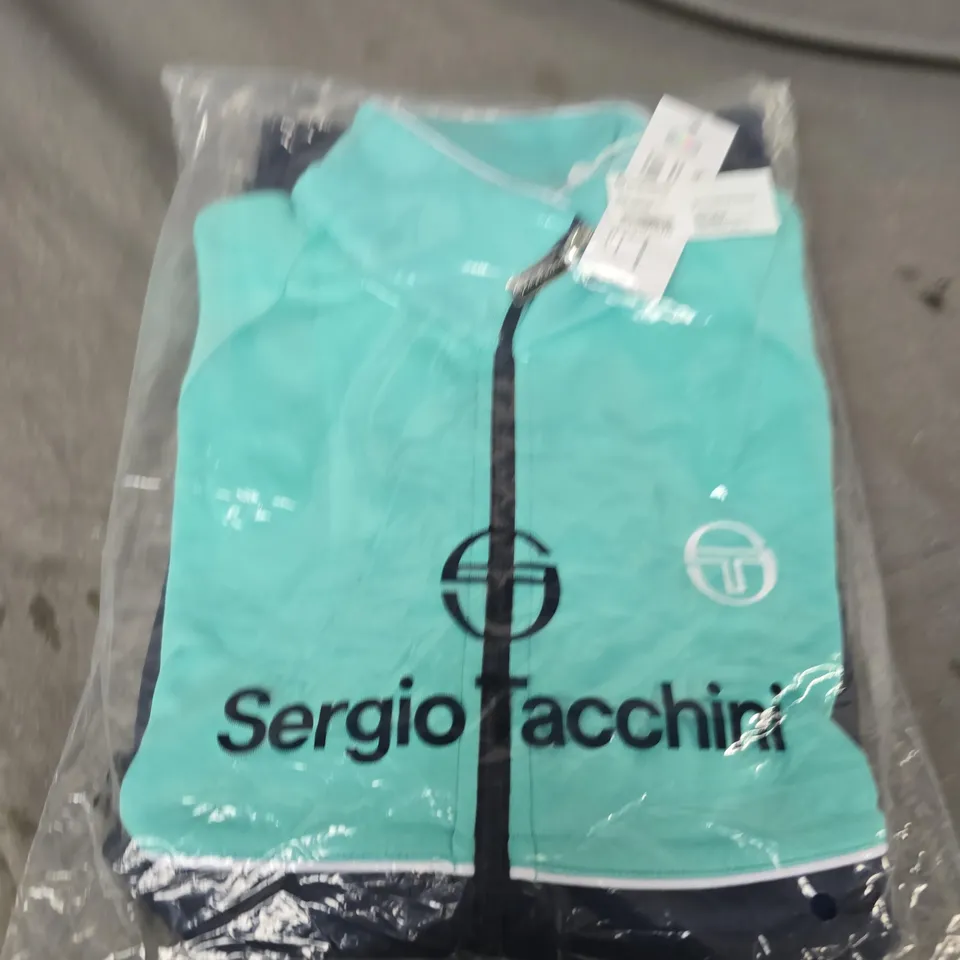 SERGIO TACCHINI ON TRACK JACKET – POOL BLUE / MARITIME BLUE – SIZE S
