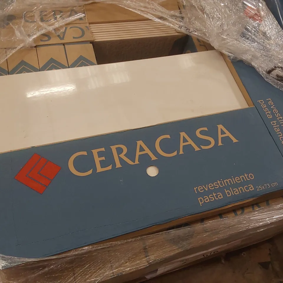 PALLET CONTAINING APPROXIMATELY 29x BOXES OF 8pcs CERACASA 25 x 73CM TILES