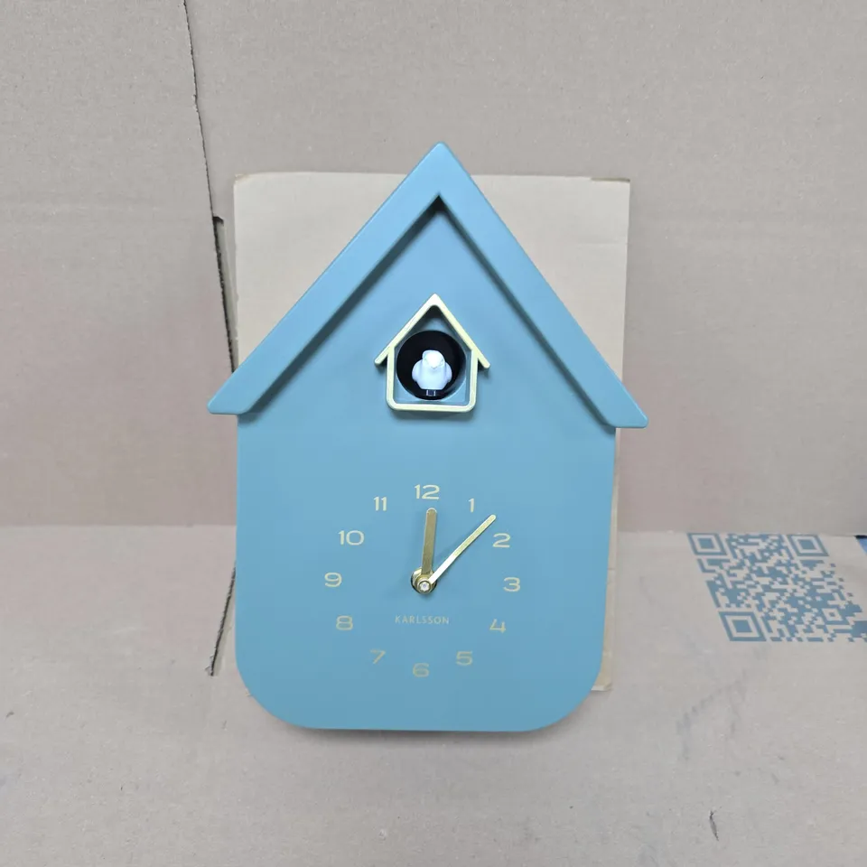 BOXED KARLSSON SOLO COLOUR CUCKOO WALL CLOCK