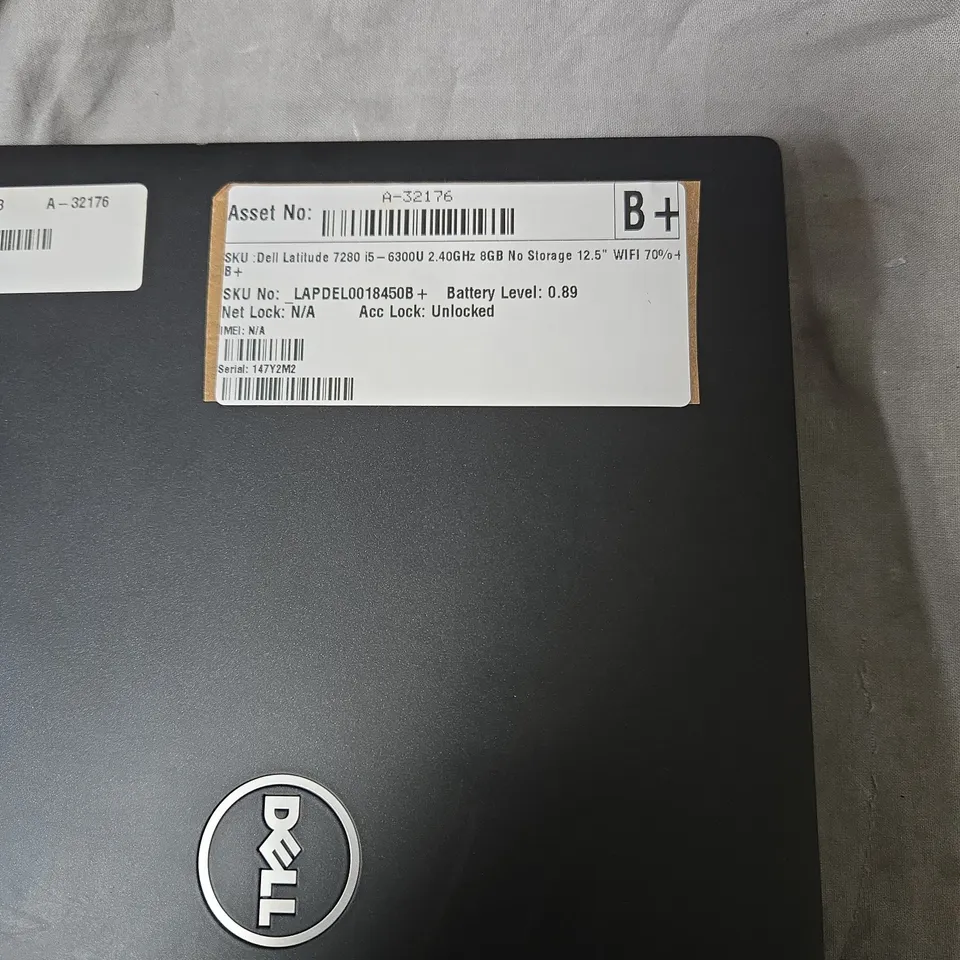 DELL LATITUDE 7280 LAPTOP – I5-6300U, 8GB RAM, NO STORAGE, 12.5-INCH DISPLAY