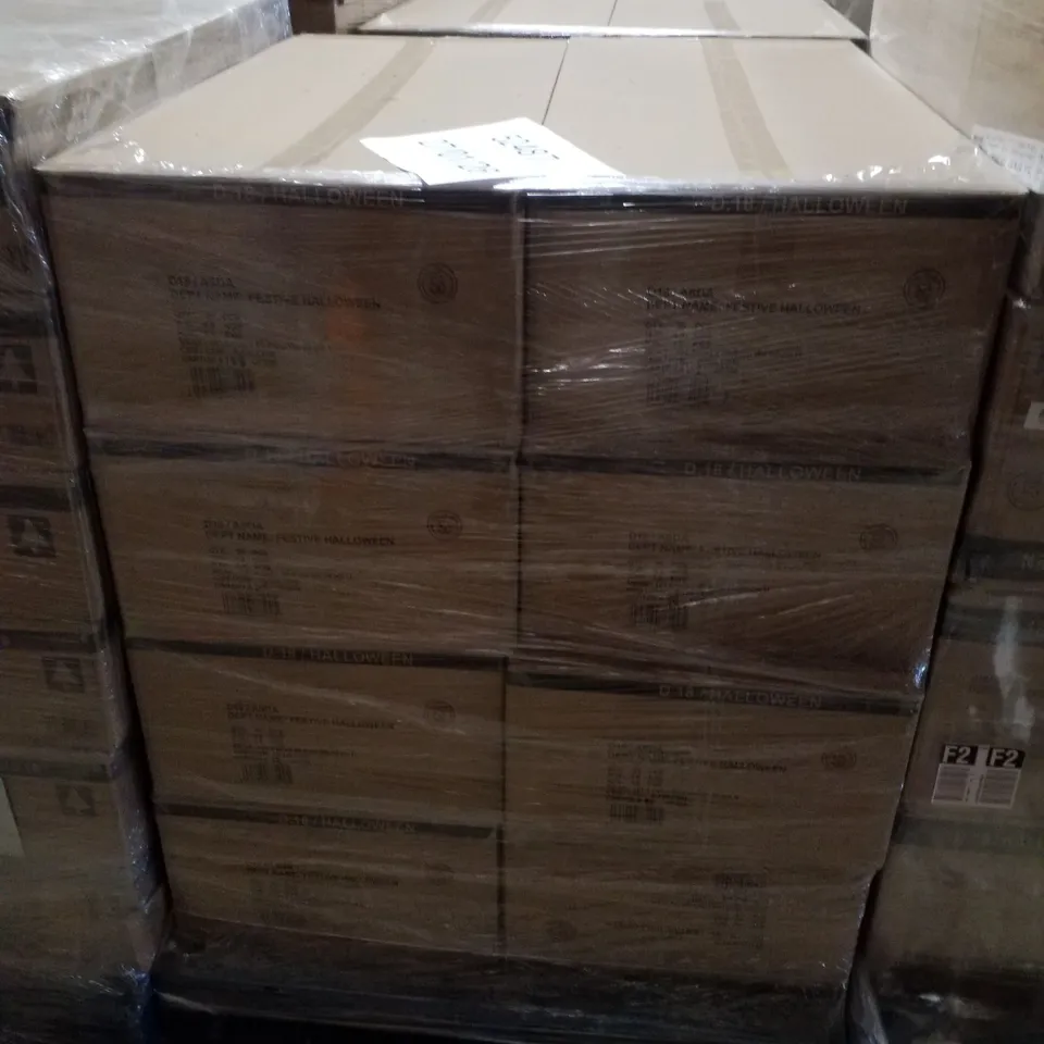 PALLET CONTAINING 8 BOXES OF BRAND NEW PLASTIC HALLOWEEN KIDS WEAPONS