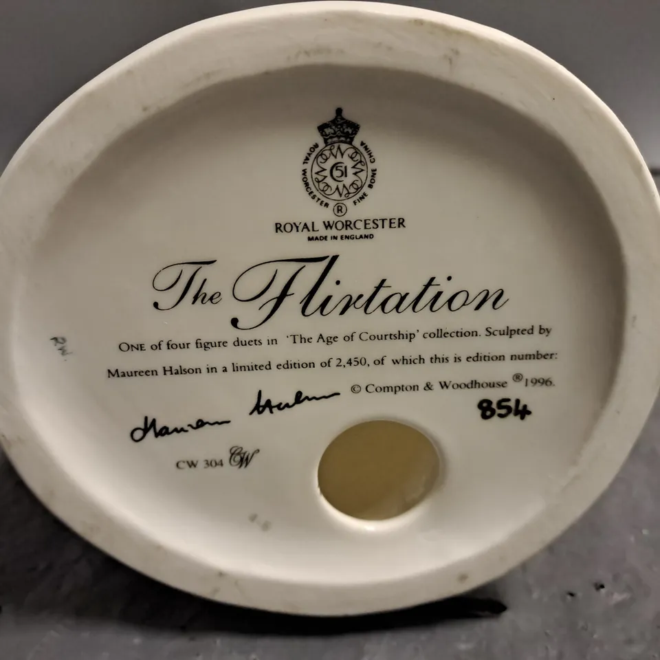 ROYAL WORCHESTER THE FLIRTATION ORNAMENT