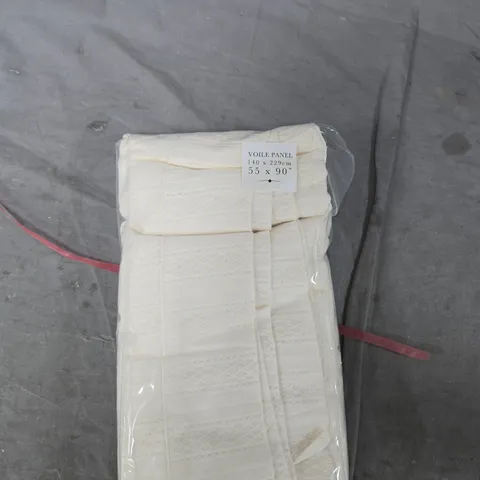 PINEAPPLE ELEPHANT VOILE PANEL CURTAIN - WHITE, 140 X 229 CM (55 X 90 IN)