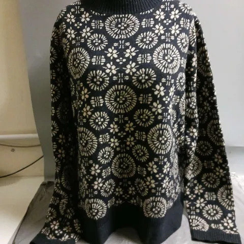 SEASALT CORNWALL LADIES JUMPER BLUE MULTI SIZE 16