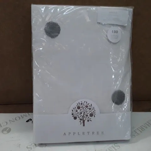 BRAND NEW APPLE TREE DUVET COVER SET - SINGLE (WHITE)