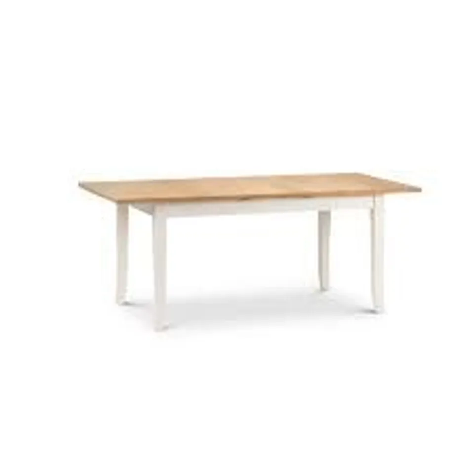 BOXED DAVENPORT IVORY/OAK EXTENDING DINING TABLE RRP £157