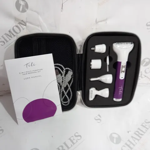 TILI 5-IN-1 MULTI-FUNCTION HAIR REMOVAL KIT PURPLE
