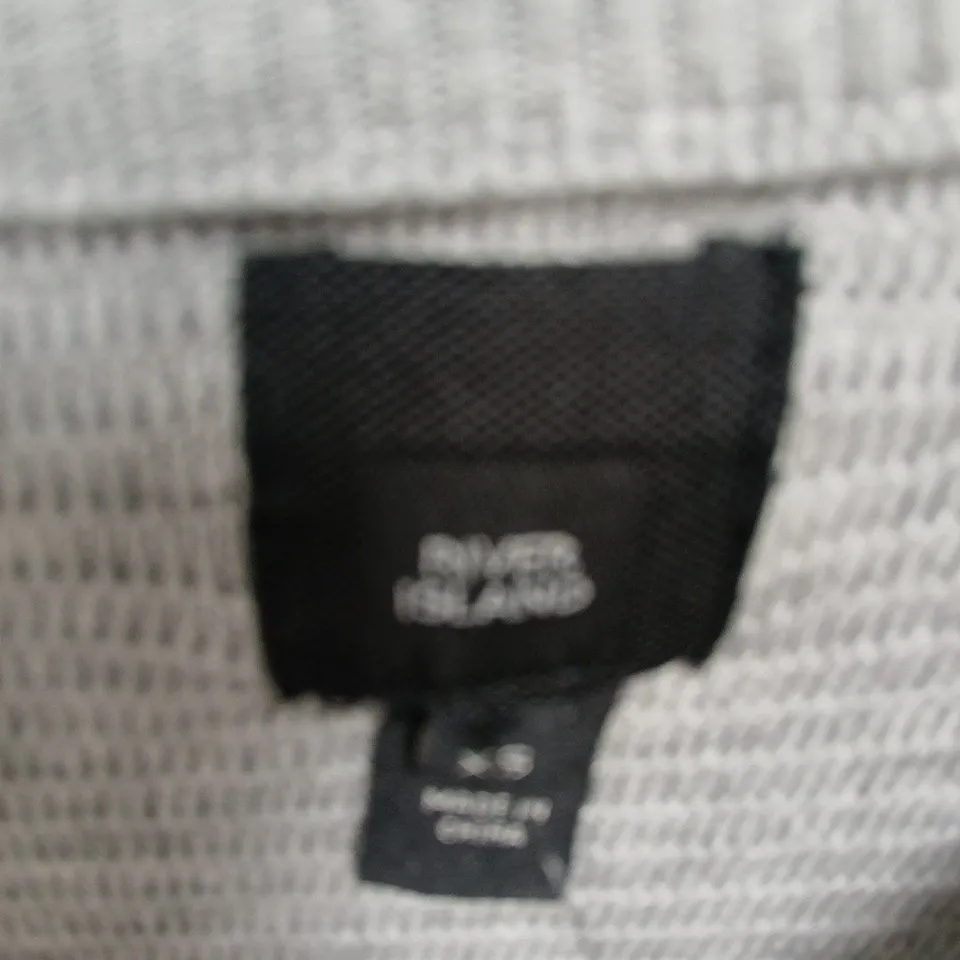 RIVER ISLAND GREY KNIT JUMPER – SIZE XS 