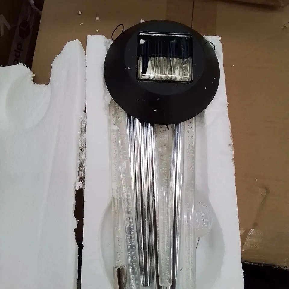 A SET OF LED SOLAR WIND CHIMES