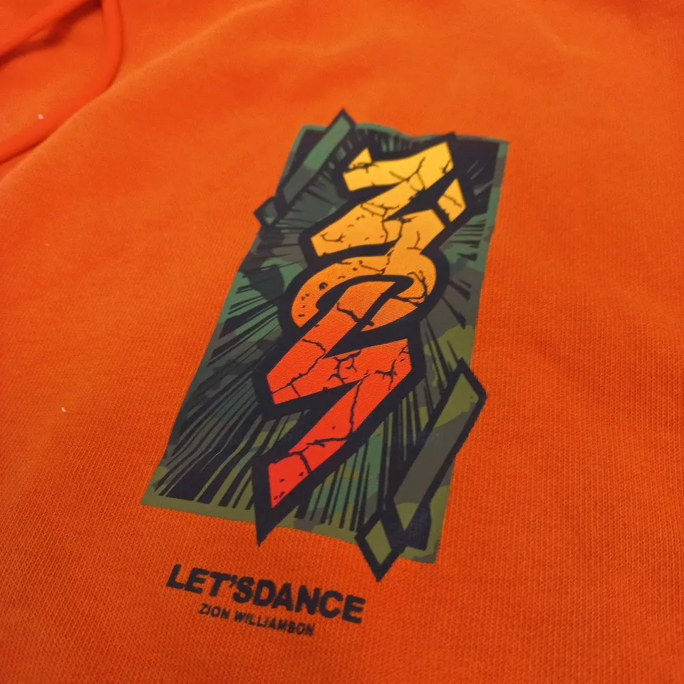 ORANGE JORDAN JUMPMAN HOODIE – MENS, WITH TAGS