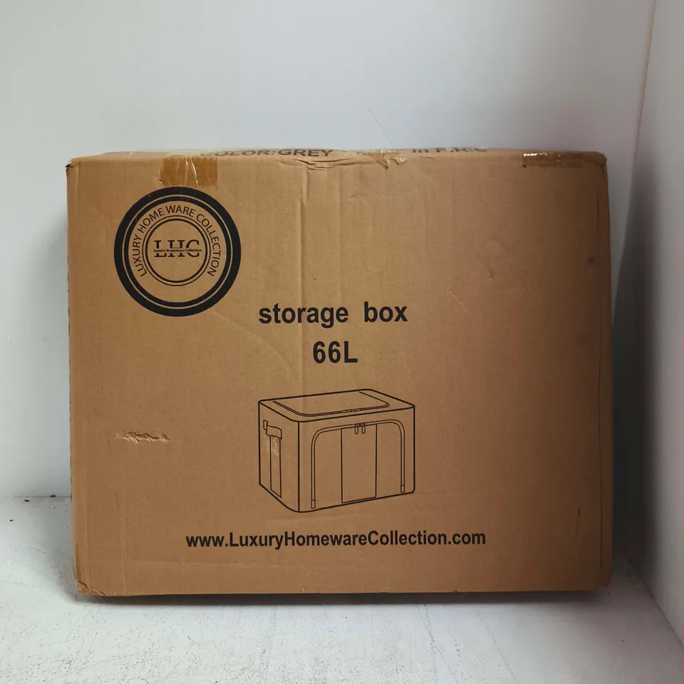 BOXED LUXURY HOME COLLECTION 66L STORAGE BOX