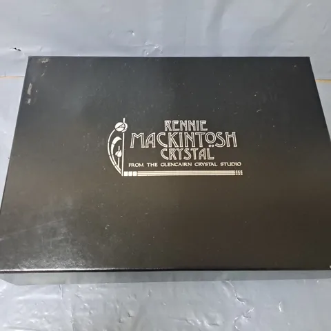 BOXED RENNE MACKINTOSH CRYSTAL STUDIO 6PC GLASS SET - COLLECTION ONLY