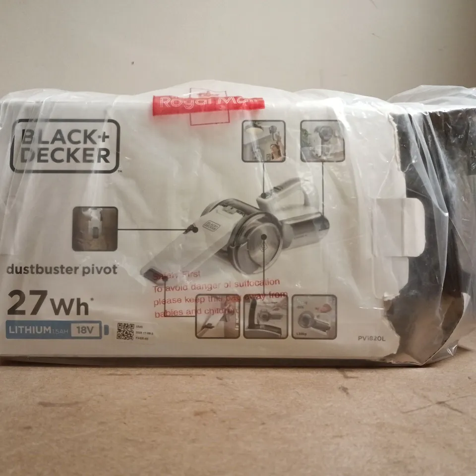 BOXED BLACK + DECKER DUSTBUSTER PIVOT VACCUM