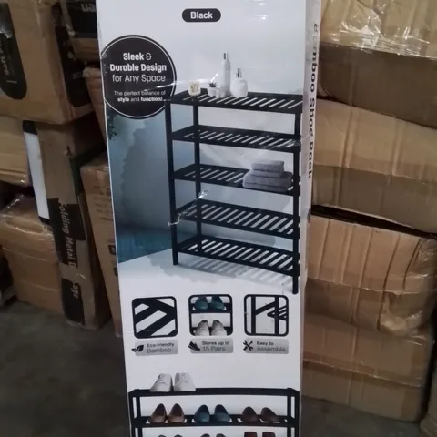 BOXED KEPLIN BAMBOO SHOE RACK