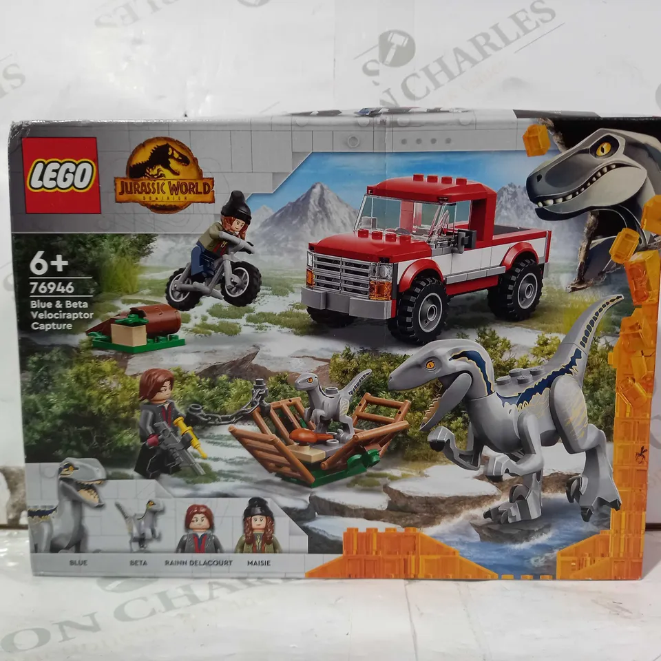 LEGO JURASSIC WORLD 76946 BLUE & BETA VELOCIRAPTOR CAPTURE