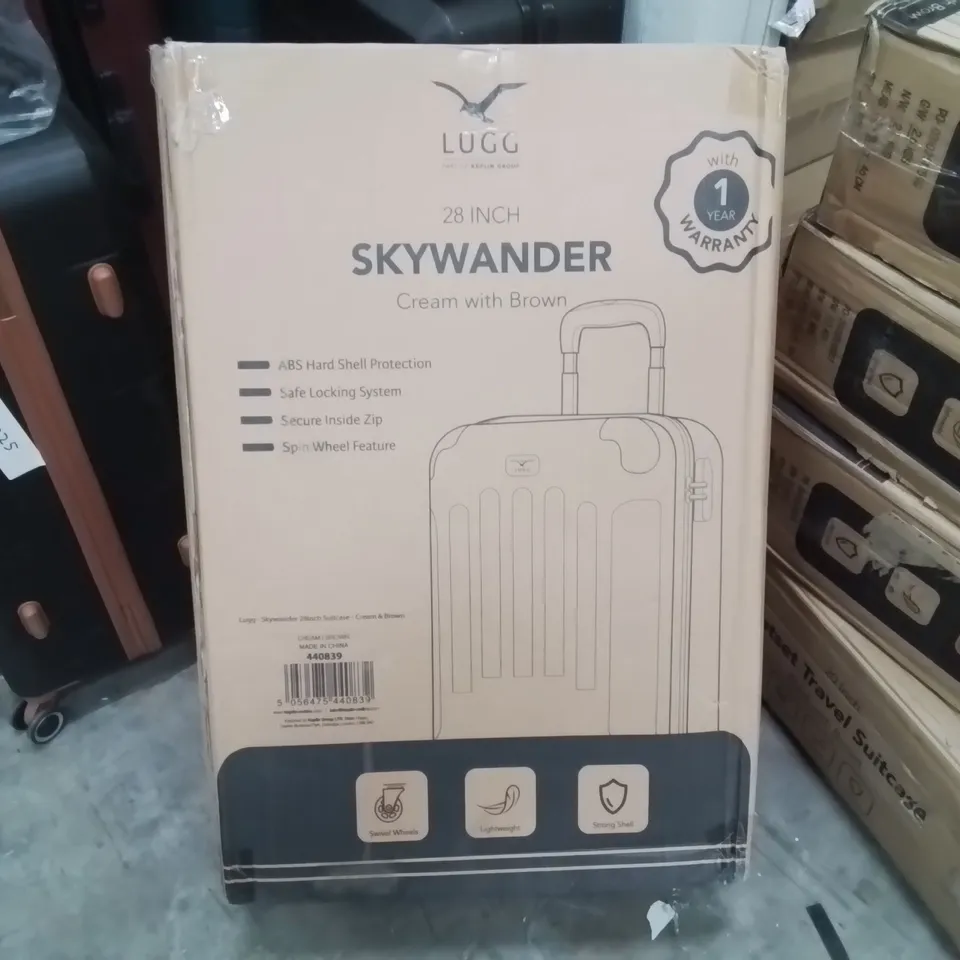 BOXED LUGG - 28INCH SKYWANDER CREAM & BROWN
