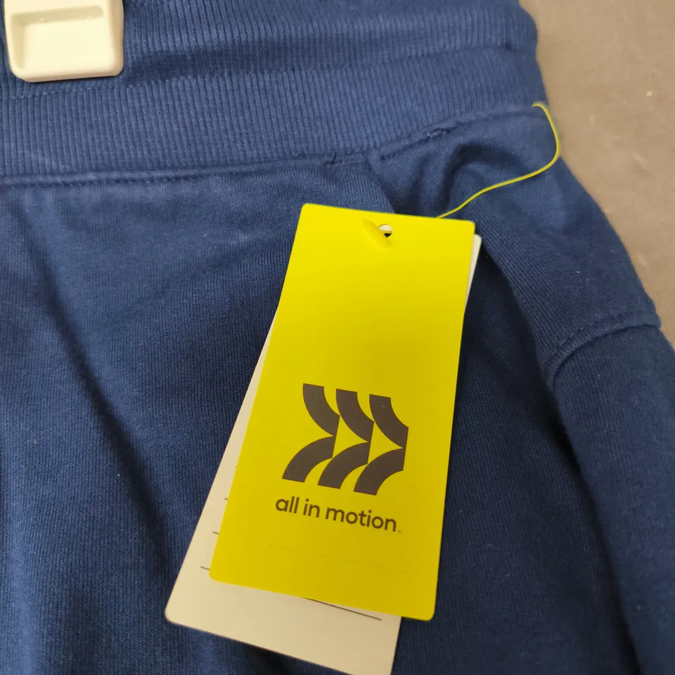 2 X ALL IN MOTION FRENCH TERRY JOGGERS BLUE XXL TAGGED