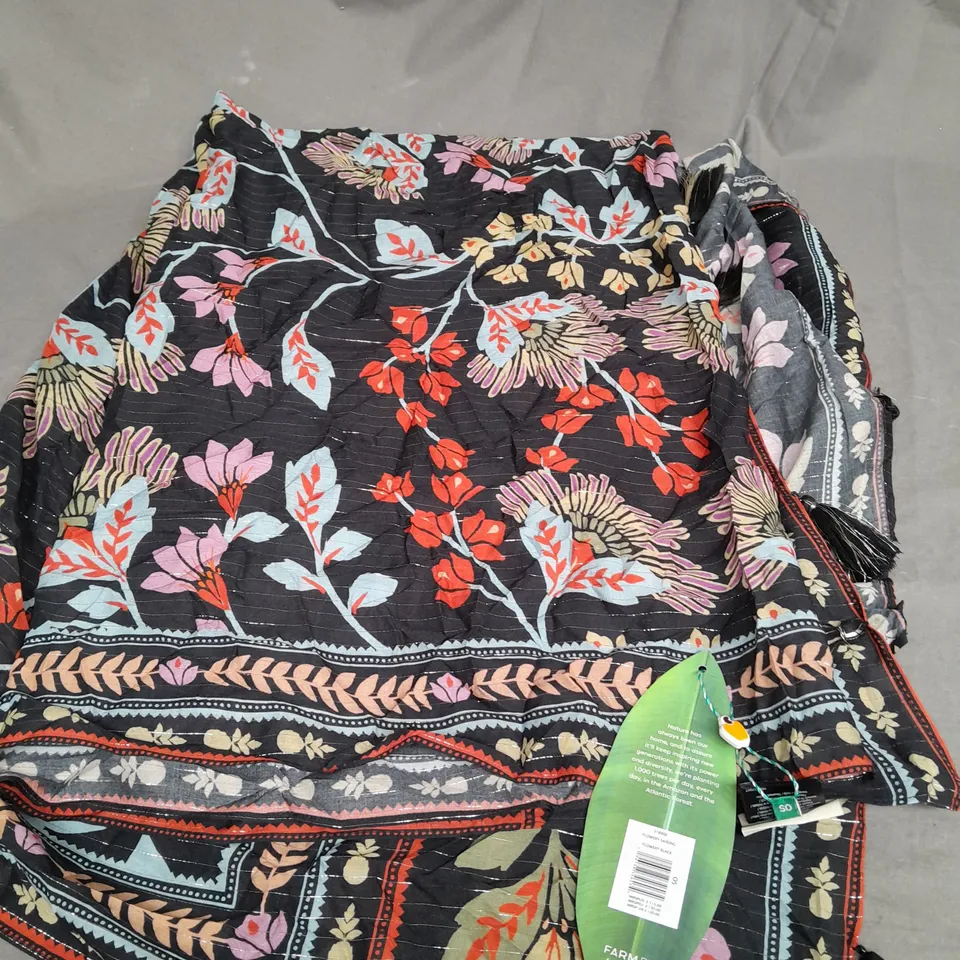 FARM FLOWERY SARONG IN BLACK 