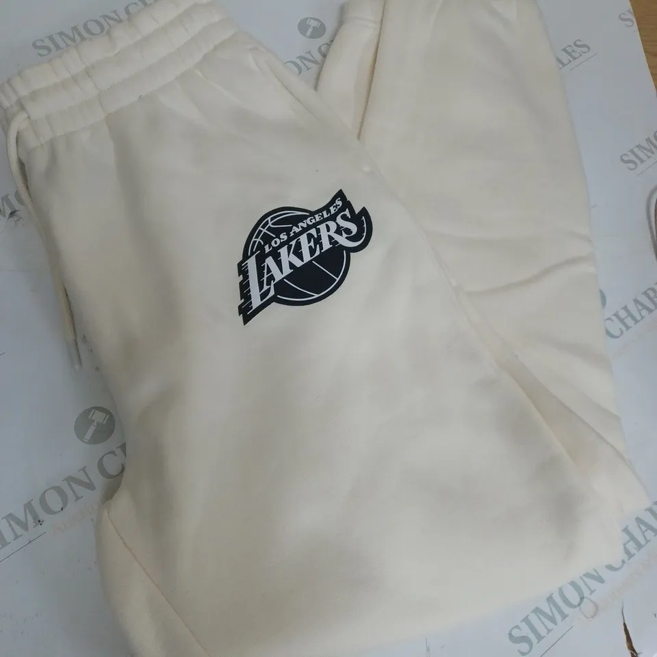 LOS ANGELES  WHITE JOGGERS SIZE S