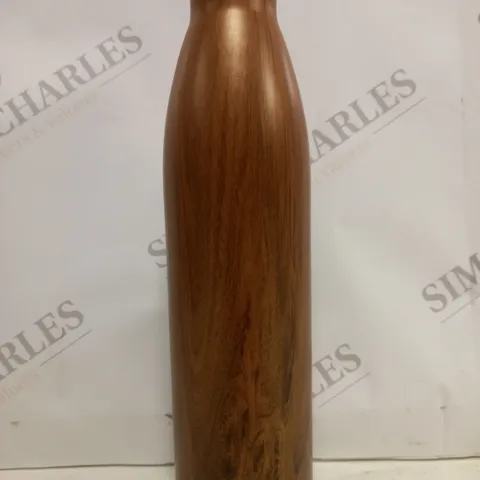 MINISO STAINLESS STEEL DRINKS BOTTLE IN WOOD EFFECT
