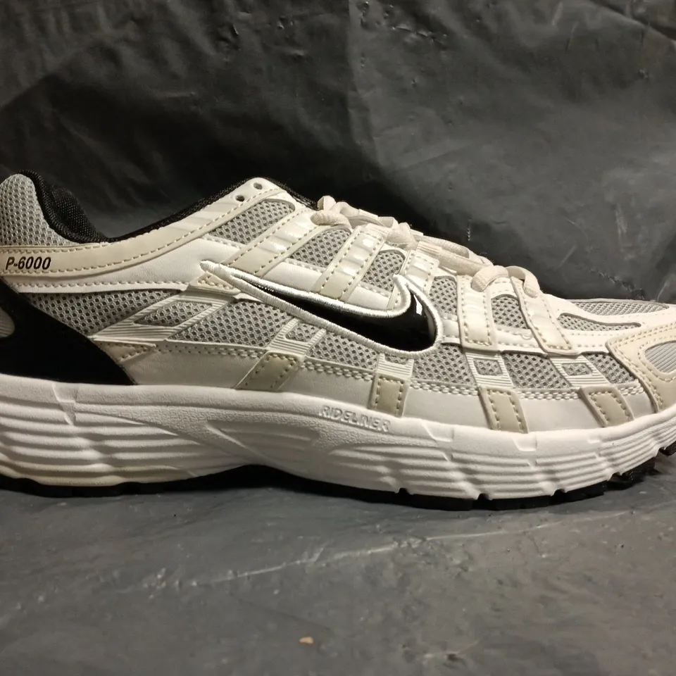 PAIR OF NIKE P-6000 TRAINERS IN WHITE/CREAM/GREY SIZE UK 10