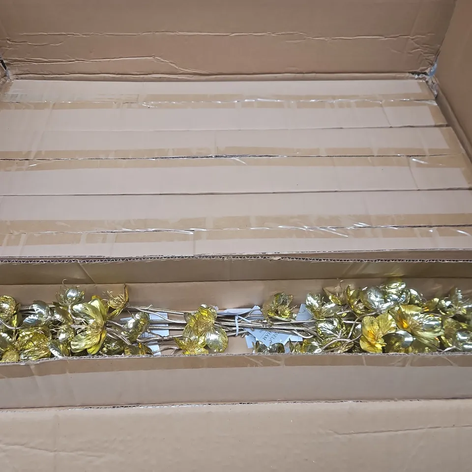 APPROXIMATELY 200 GISELA GRAHAM GOLD TONE LEAF GARLANDS