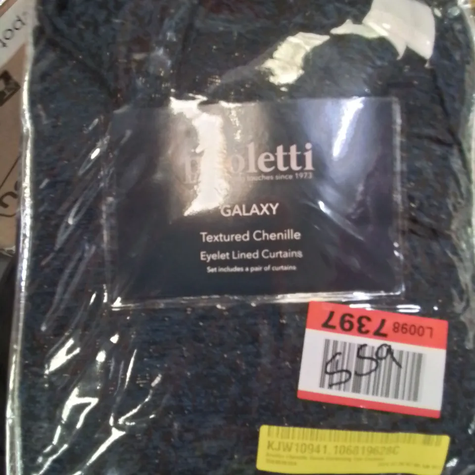 BAGGED ROOM DARKENING EYELET CURTAIN PAIR