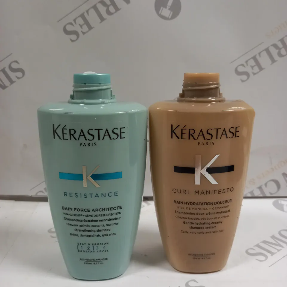 KERASTASE RESISTANCE SHAMPOO & CURL MANIFESTO SHAMPOO 