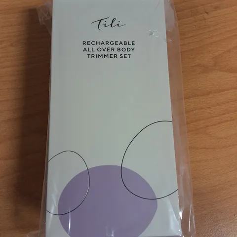 LOT OF 30 BRAND NEW TILI RECHARGABLE ALL OVER BODY TRIMMERS SETS