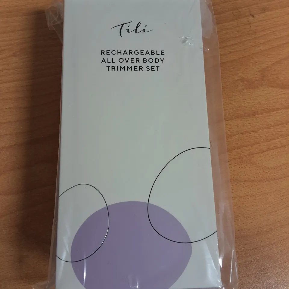 LOT OF 30 BRAND NEW TILI RECHARGABLE ALL OVER BODY TRIMMERS SETS