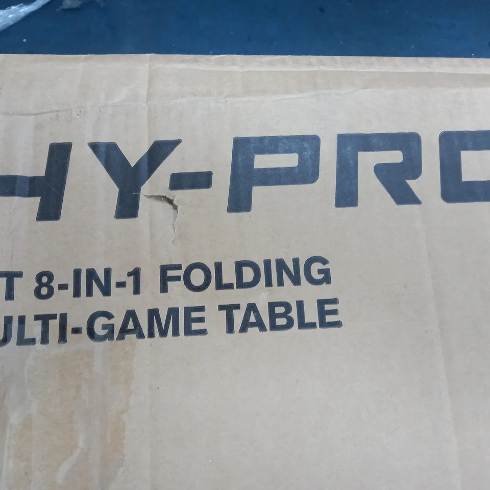 BOXED HY-PRO 4FT 8 IN 1 MULTI GAME TABLE - COLLECTION ONLY RRP £174.99