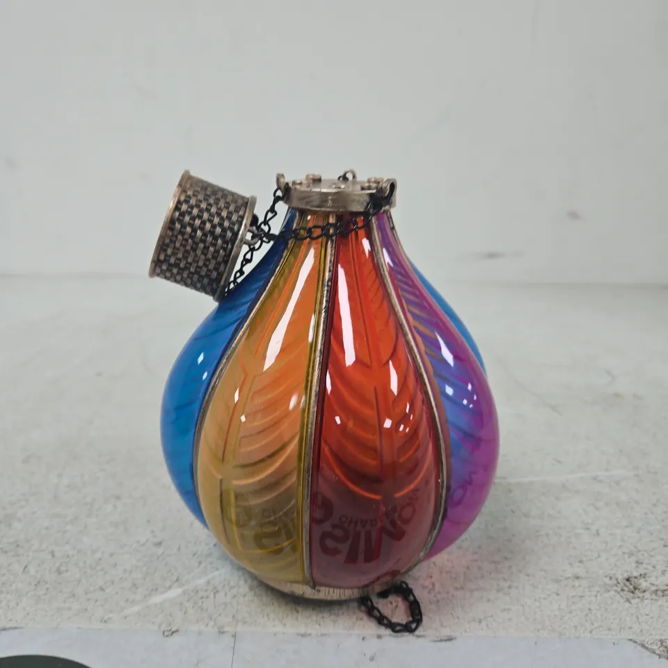 RAINBOW FLAMING BALLOON SOLAR LANTERN & RAINBOW GLASS PENDANT ORNAMENT