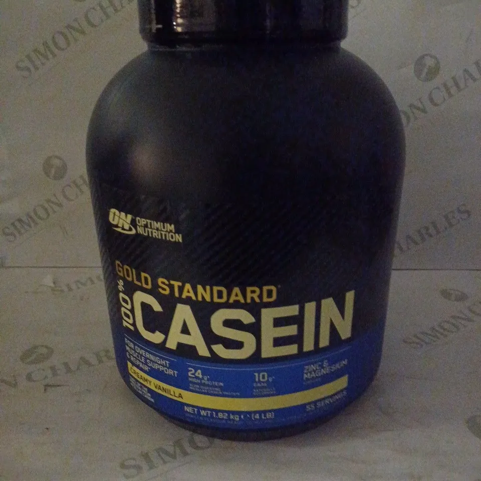 OPTIMUM NUTRITION GOLD STANDARD 100% CASEIN PROTEIN POWDER, CREAMY VANILLA FLAVOUR, 1.82 KG