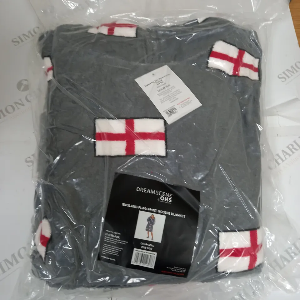 ENGLAND FLAG PRINT HOODIE BLANKET 