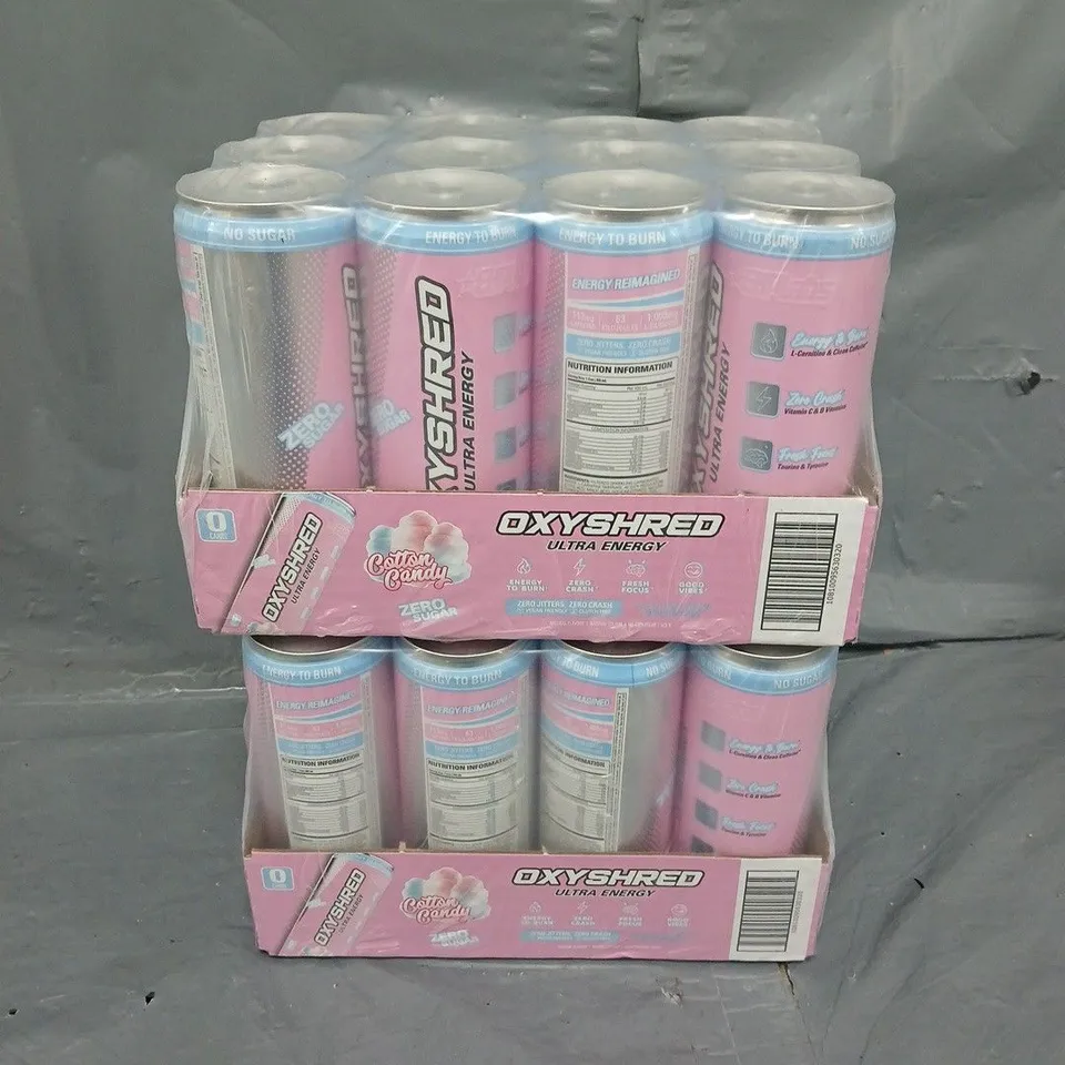 2 PACKS OXYSHRED COTTON CANDY 12X 