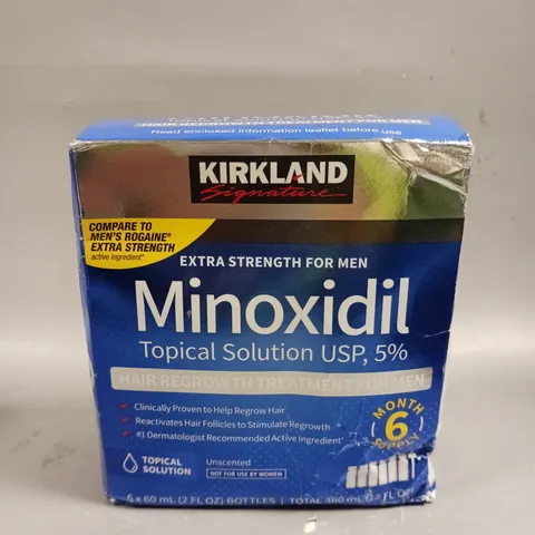 BOXED KIRKLAND SIGNATURE MINOXIDIL TOPICAL SOLUTION 6 MONTH SUPPLY