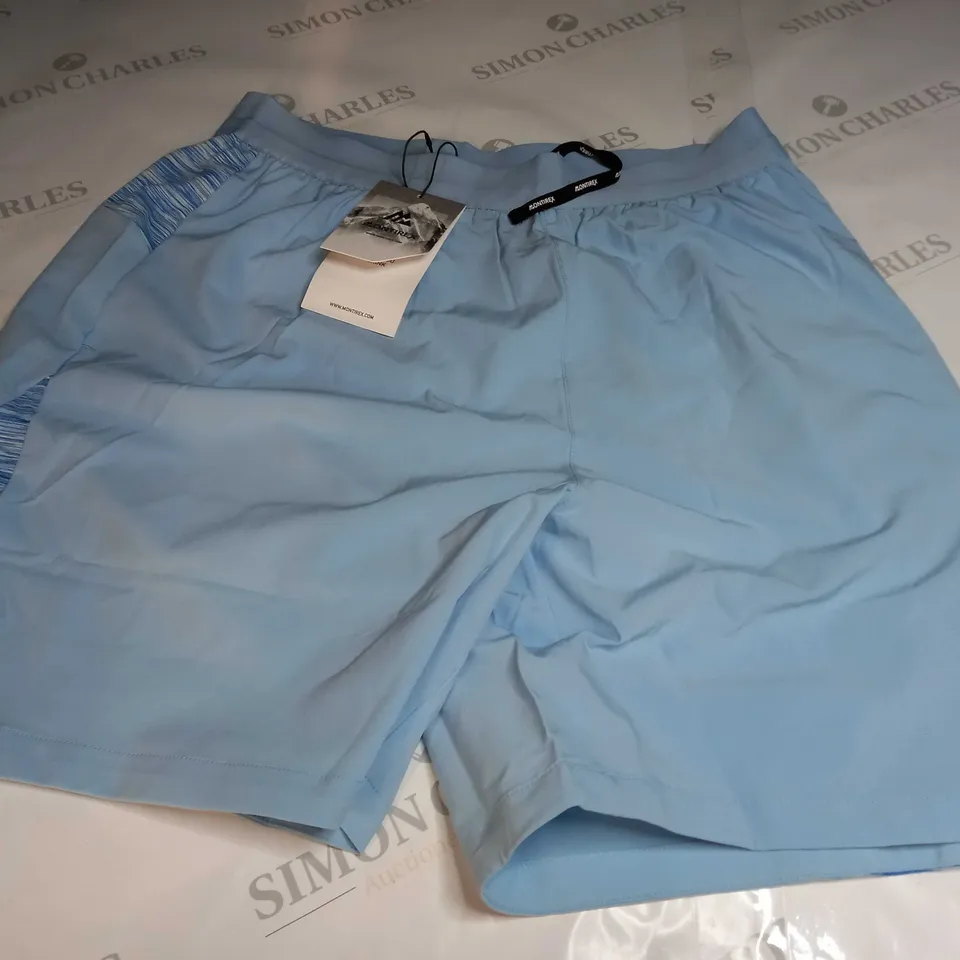 MONTIREX TRAIL PANEL SHORTS IN IN BLUE/WHITE - LARGE