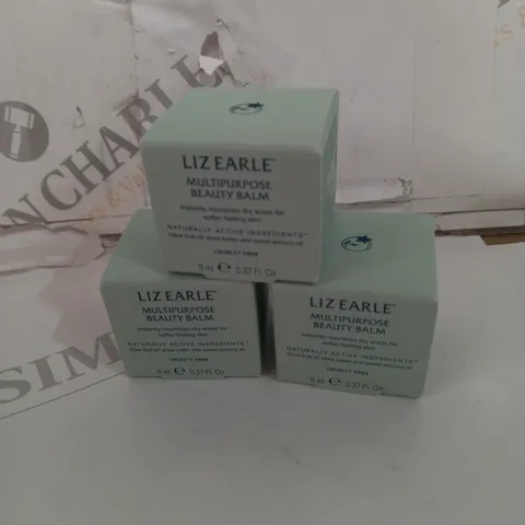 BOXED LIZ EARLE MULTI-PURPOSE BEAUTY BALM SET OF 3 (11ML PER TUB)