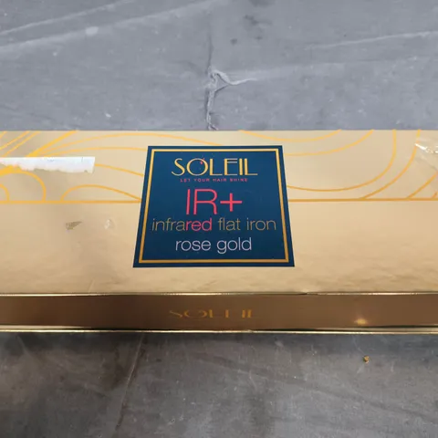 SOLEIL IR+ INFRARED FLAT IRON – ROSE GOLD (BOXED)