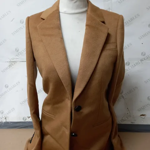 HOBBS TILDA COAT IN CAMEL SIZE 8
