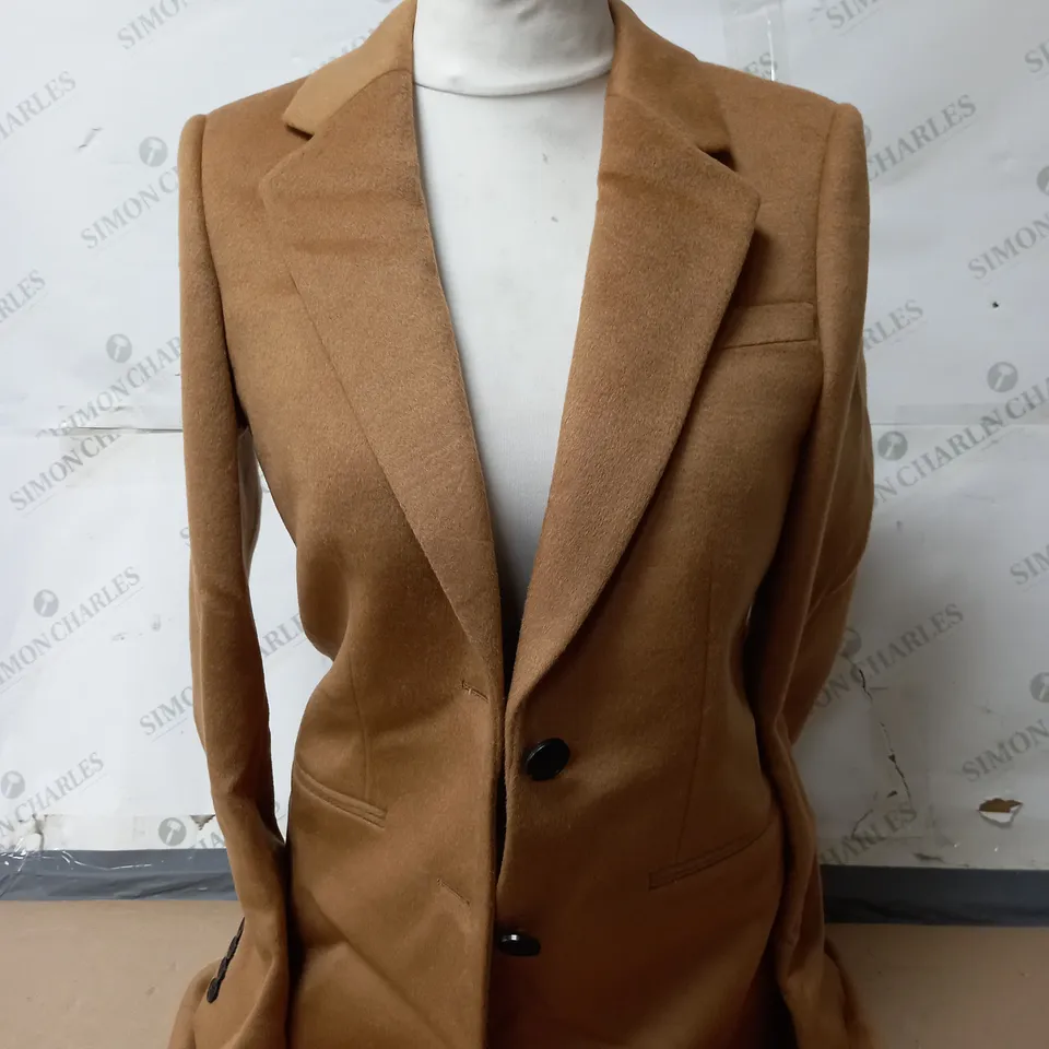 HOBBS TILDA COAT IN CAMEL SIZE 8