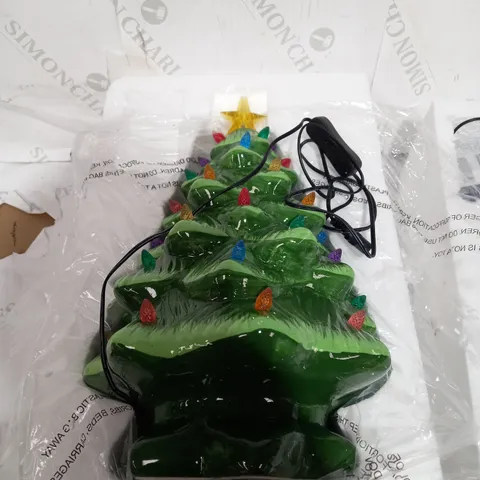 SANTA SLEIGH PRE-LIT CIRCLING CHARACTER NOSTALGIC TREE