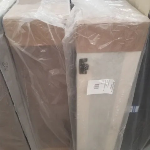 BAGGED 4FT6 DOUBLE DIVAN BASE - 2 DRAWER - NATURAL (2 PARTS)
